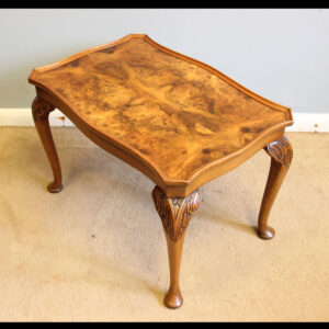 Burr Walnut Shaped Coffee Table