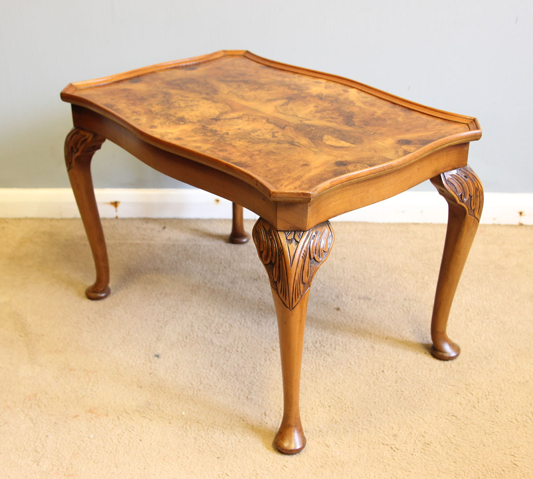 12309r3 Burr Walnut Occasional Coffee Table,