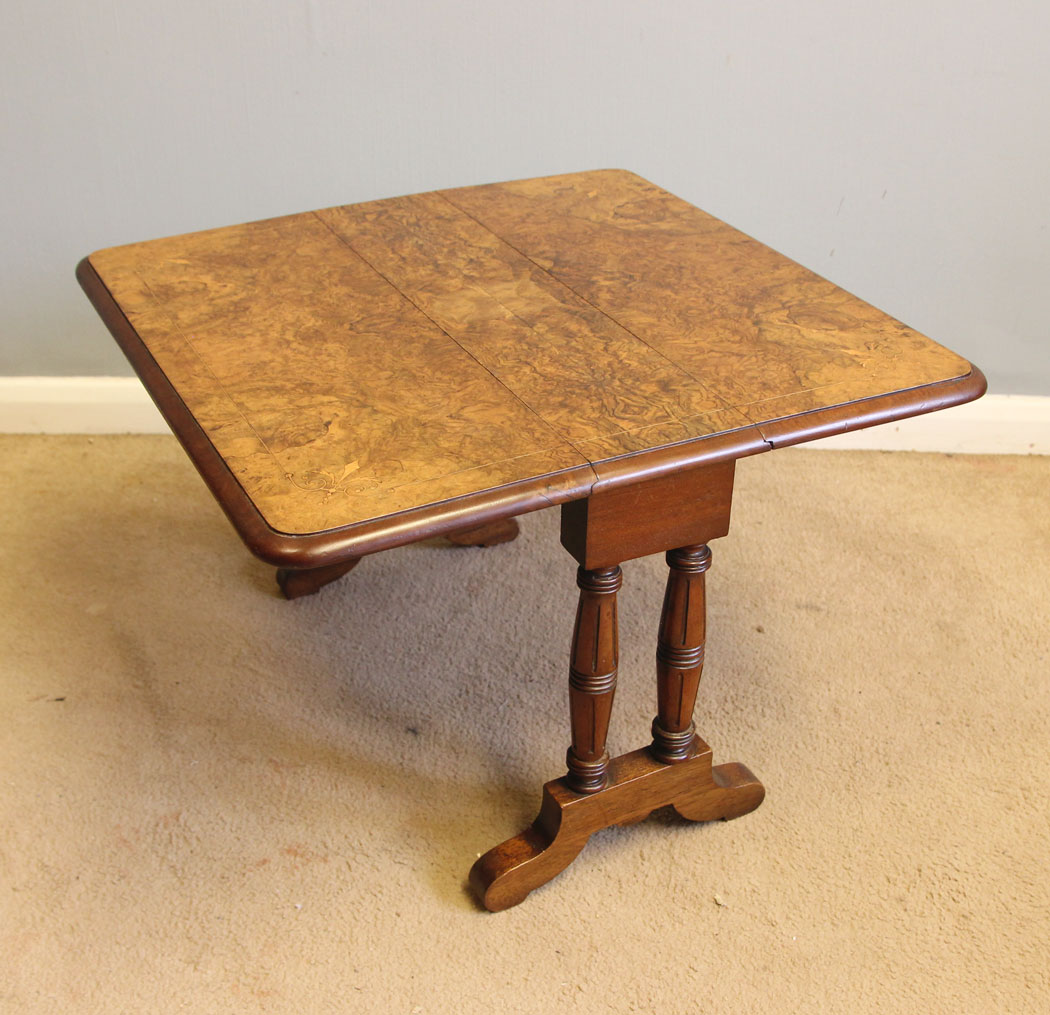 12311r5 Antique Baby Sutherland Style Occasional Drop Leaf Table,