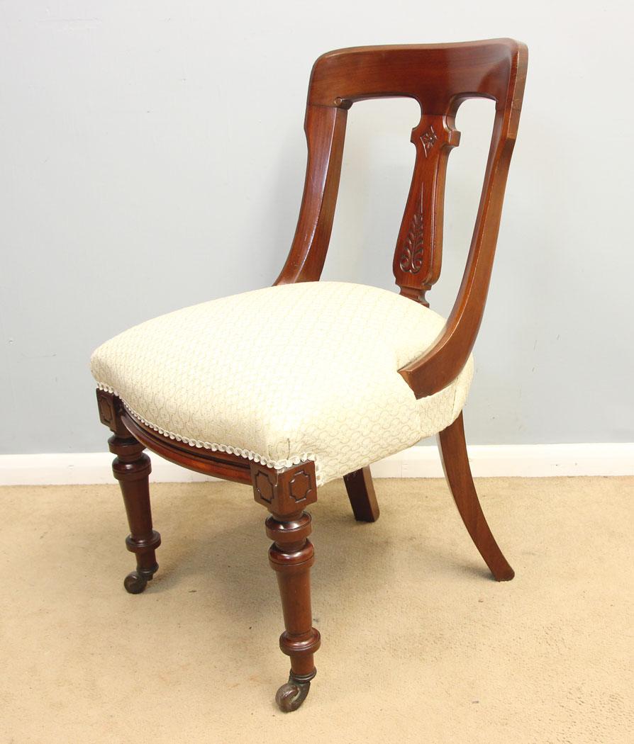 12321r5 Antique Victorian Set of Mahogany Dining Chairs,