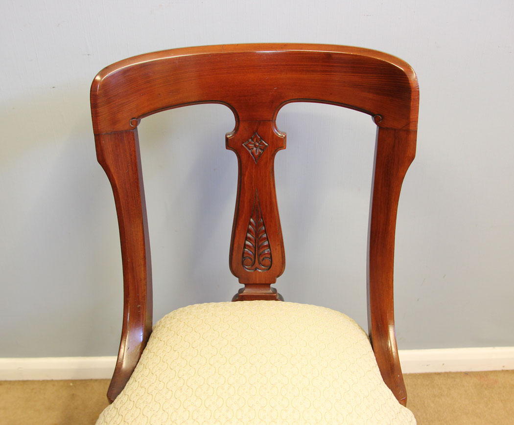 12321r9 Antique Victorian Set of Mahogany Dining Chairs,