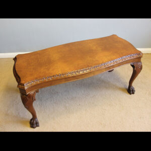 Antique Burr Walnut Shaped Coffee Table