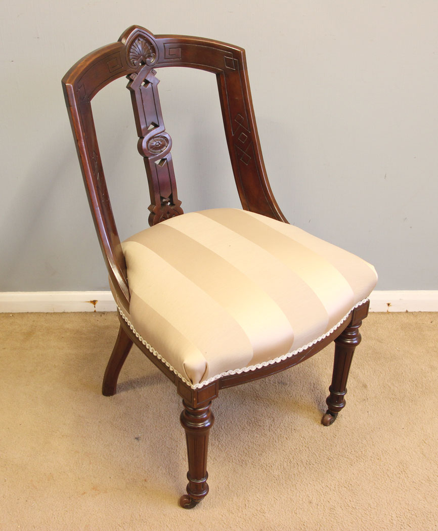 12336r3 Set Six Antique Victorian Mahogany Dining Chairs, Set Six Antique Victorian Mahogany Dining Chairs
