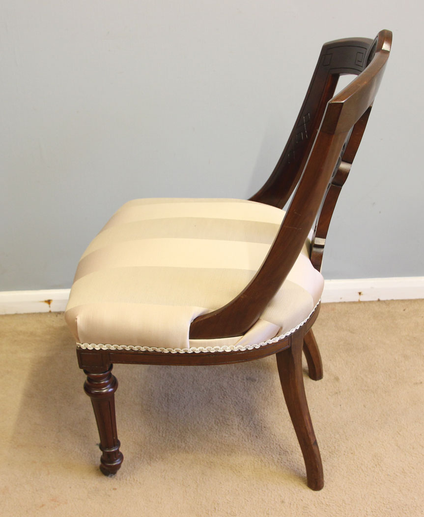 12336r5 Set Six Antique Victorian Mahogany Dining Chairs, Set Six Antique Victorian Mahogany Dining Chairs