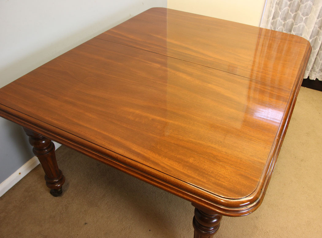 12342r7 Antique Victorian Mahogany Extending Dining Table, Antique Victorian Mahogany Extending Dining Table