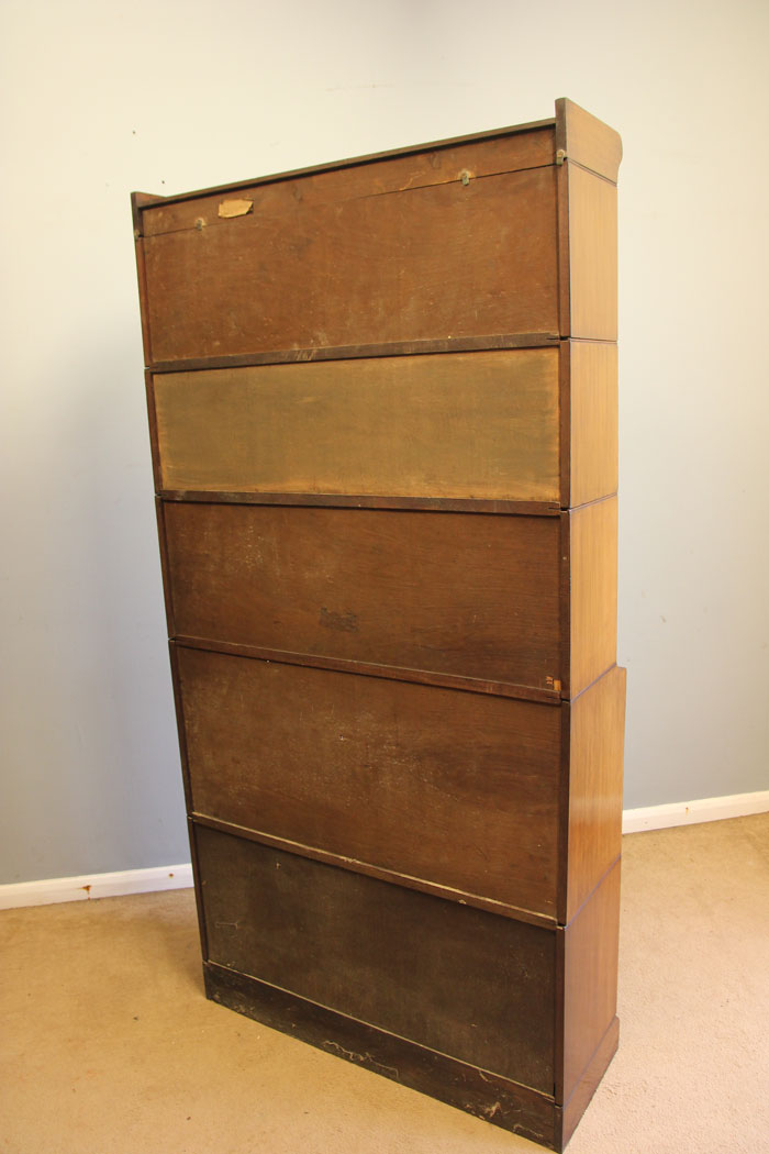 12346r11 Antique Mahogany Globe Wernicke Style Stacking Library Cupboard Bookcase, Antique Mahogany Globe Wernicke Style Stacking Library Cupboard Bookcase.