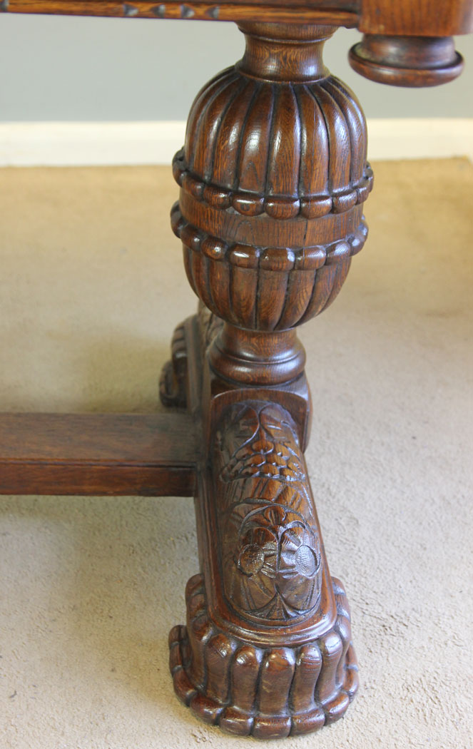 12347r11 Antique Oak Refectory Draw Leaf Extending Dining Table, Antique Oak Refectory Draw Leaf Extending Dining Table