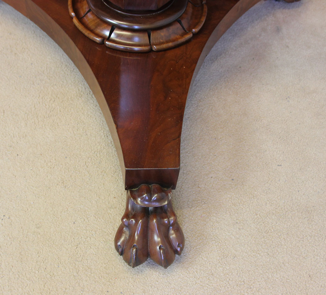 12368r6 Antique Victorian Mahogany Round Dining Table, Antique Victorian Breakfast Mahogany Round Dining Table