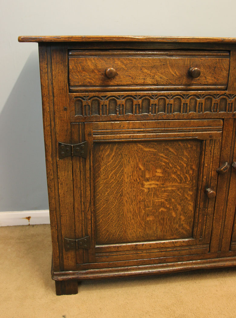 12381r10 Antique Oak Sideboard Dresser Base, Antique Oak Sideboard Dresser Base