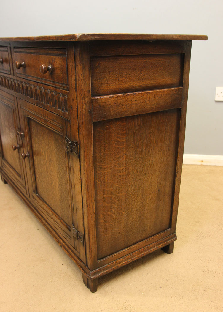 12381r5 Antique Oak Sideboard Dresser Base, Antique Oak Sideboard Dresser Base