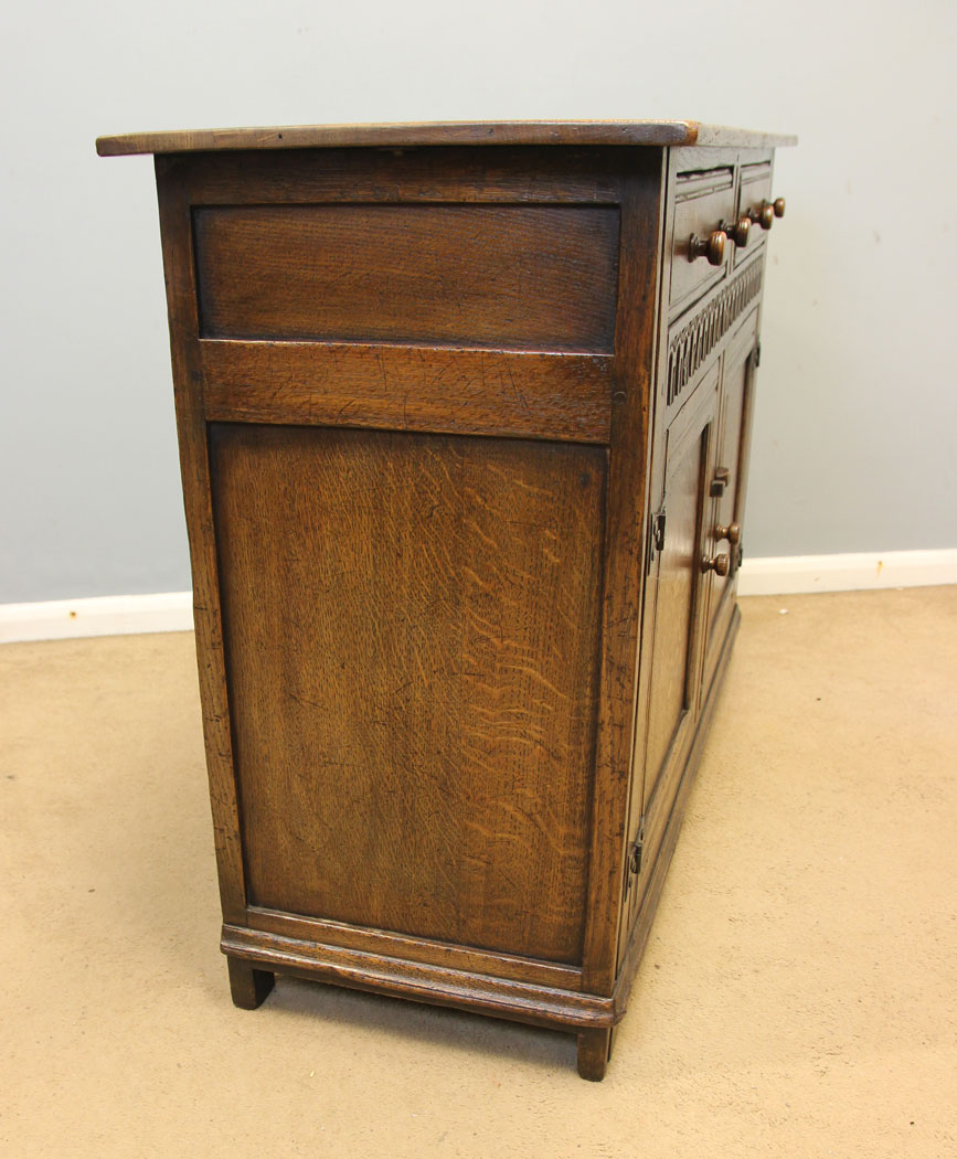 12381r6 Antique Oak Sideboard Dresser Base, Antique Oak Sideboard Dresser Base