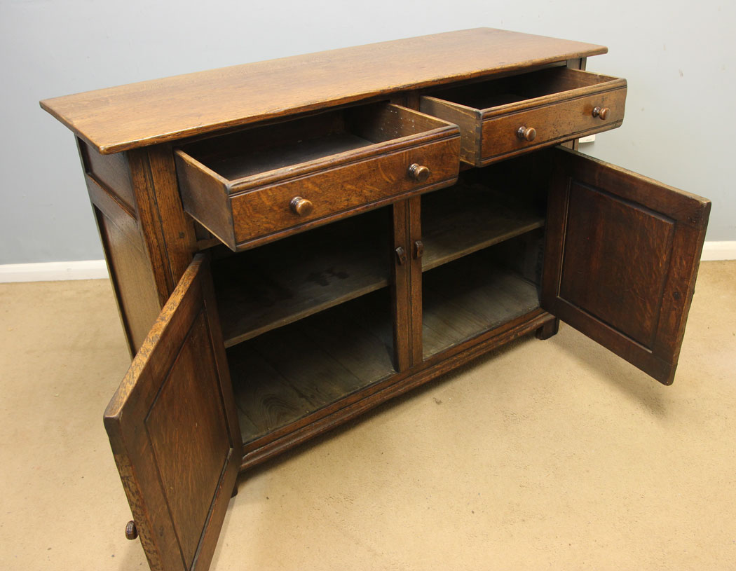 12381r7 Antique Oak Sideboard Dresser Base, Antique Oak Sideboard Dresser Base