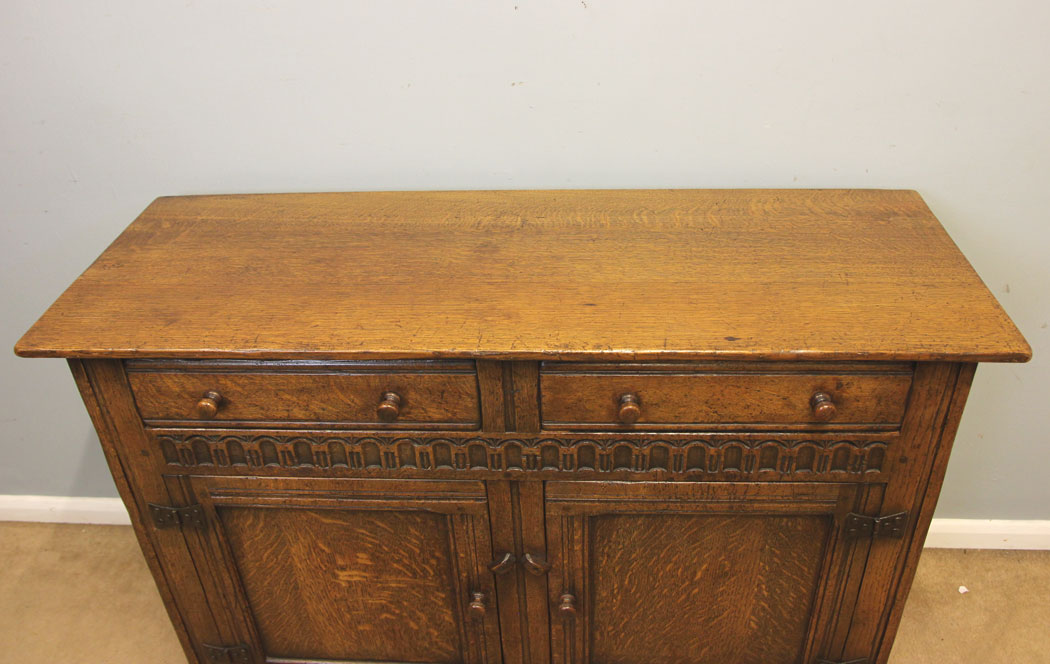 12381r9 Antique Oak Sideboard Dresser Base, Antique Oak Sideboard Dresser Base