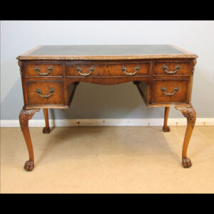 Antique Walnut Knee Hole Writing Desk