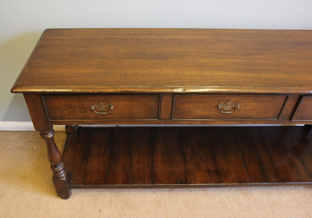 12414r10 Oak Pot Board Sideboard Dresser Base, Oak Pot Board Sideboard Dresser Base