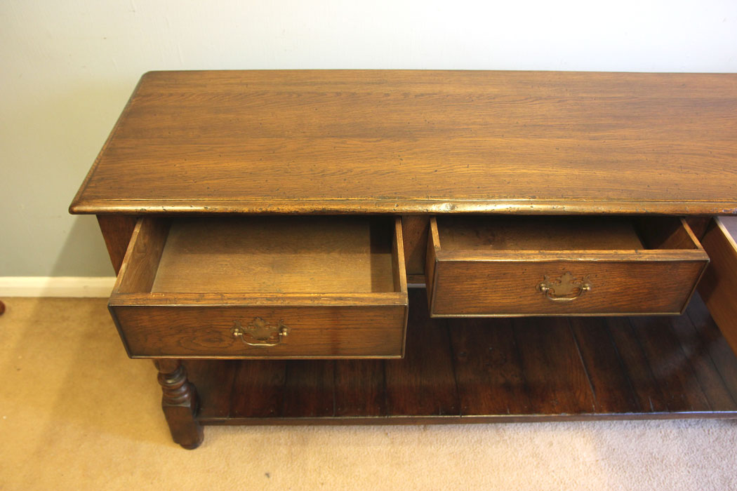12414r11 Oak Pot Board Sideboard Dresser Base, Oak Pot Board Sideboard Dresser Base