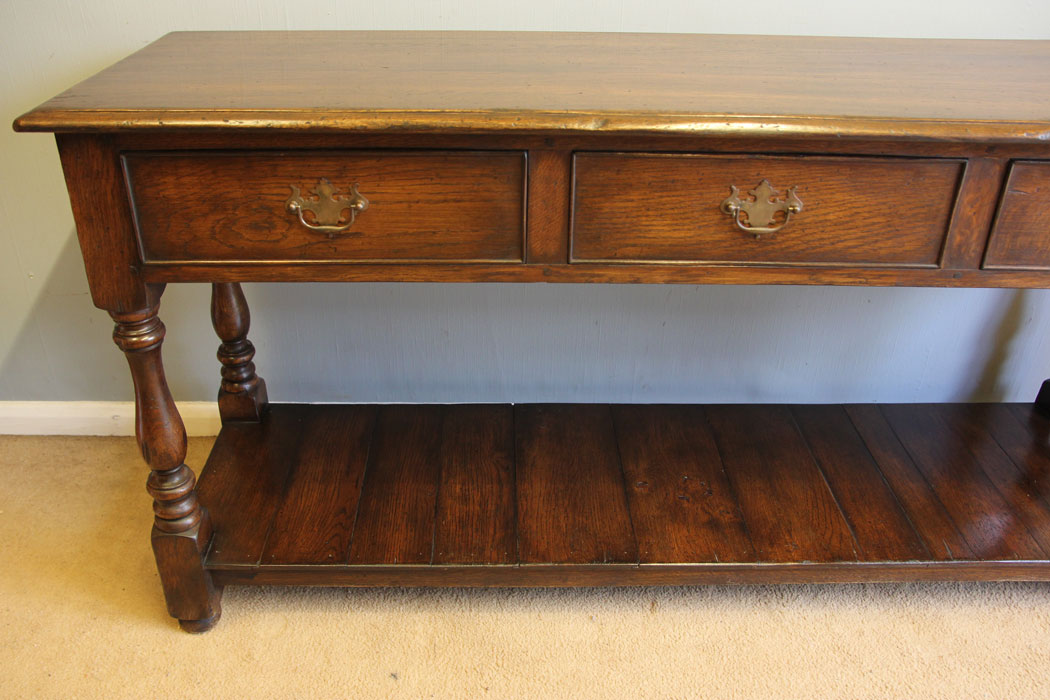 12414r4 Oak Pot Board Sideboard Dresser Base, Oak Pot Board Sideboard Dresser Base