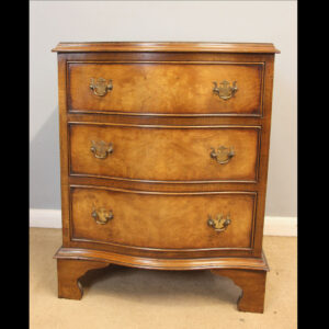 Small Serpentine Chest of Three Drawers,