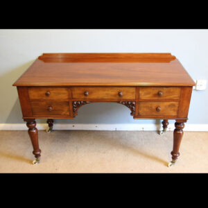Antique Victorian Mahogany Writing Side Table