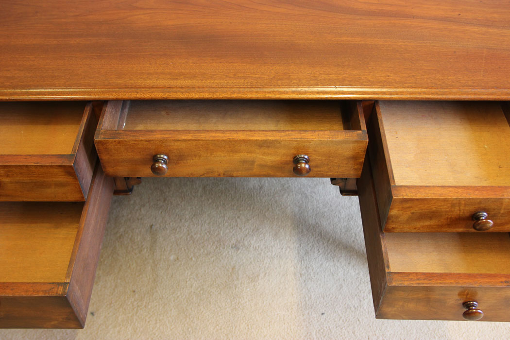 12423r9 Antique Victorian Mahogany Writing Side Table, Antique Victorian Mahogany Writing Side Table