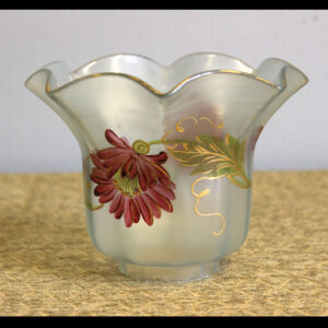 Antique French Glass Lamp Shade