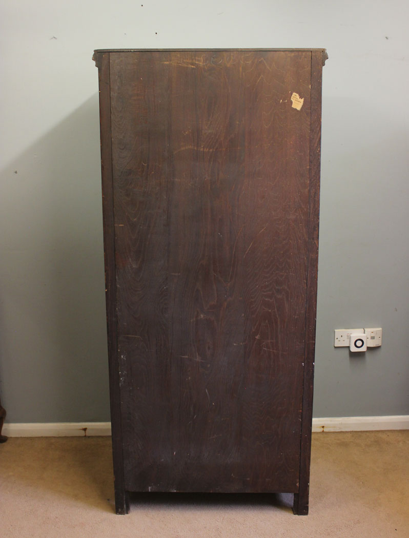 12436r12-Antique-Oak-Hall-Robe, Antique Oak Hall Robe