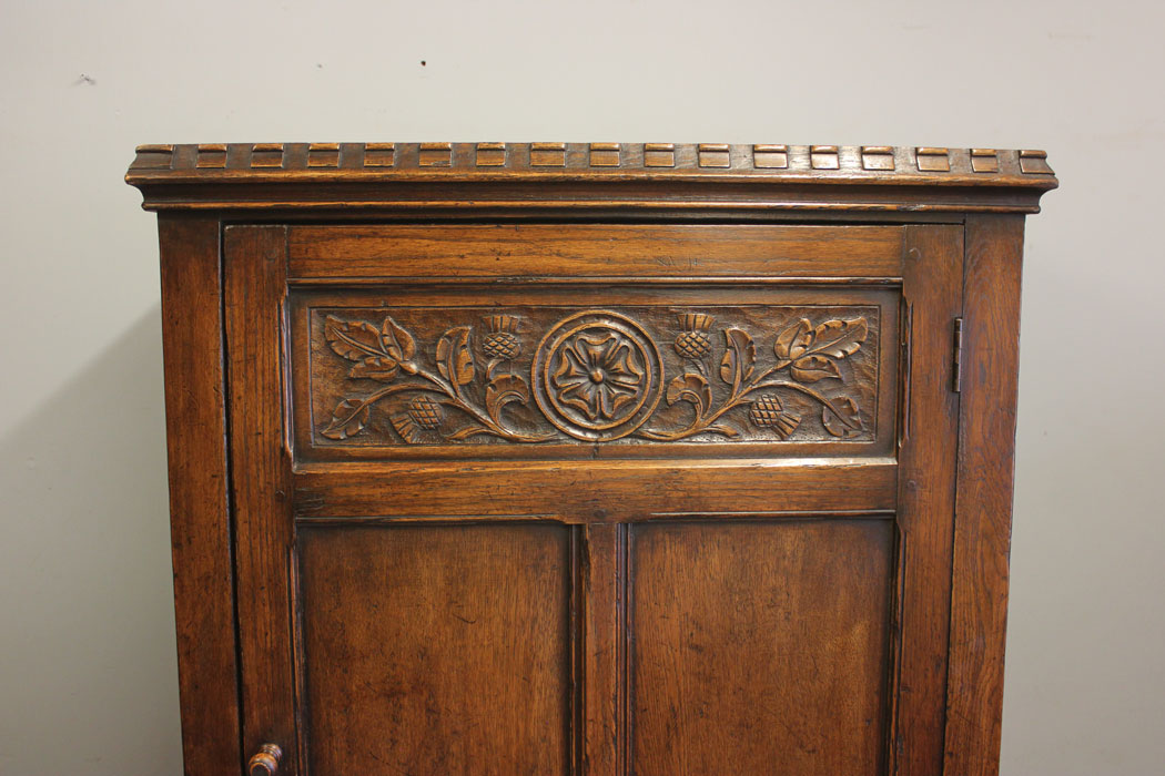 12436r5-Antique-Oak-Hall-Robe, Antique Oak Hall Robe