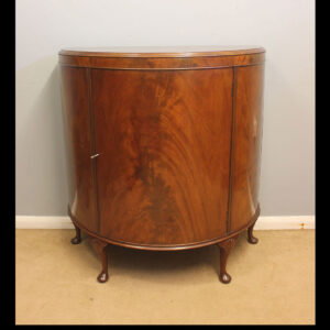 Antique Mahogany Demi Lune Cabinet Sideboard