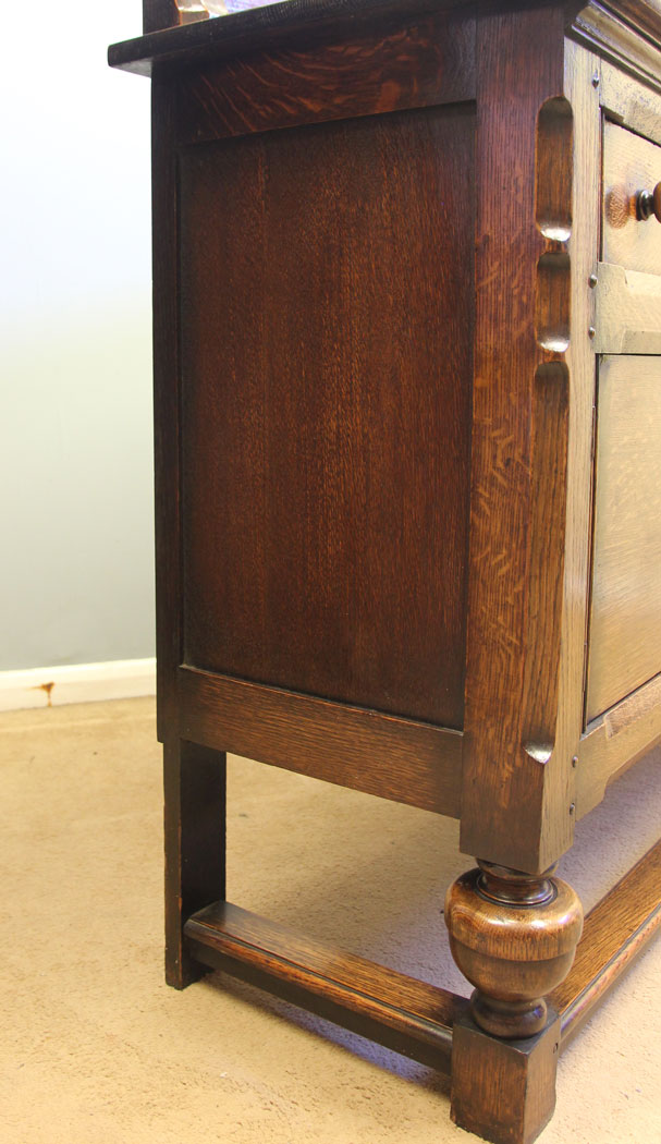 12459r12 Antique Oak Sideboard Dresser Base, Antique Quality Solid Oak Sideboard Dresser Base