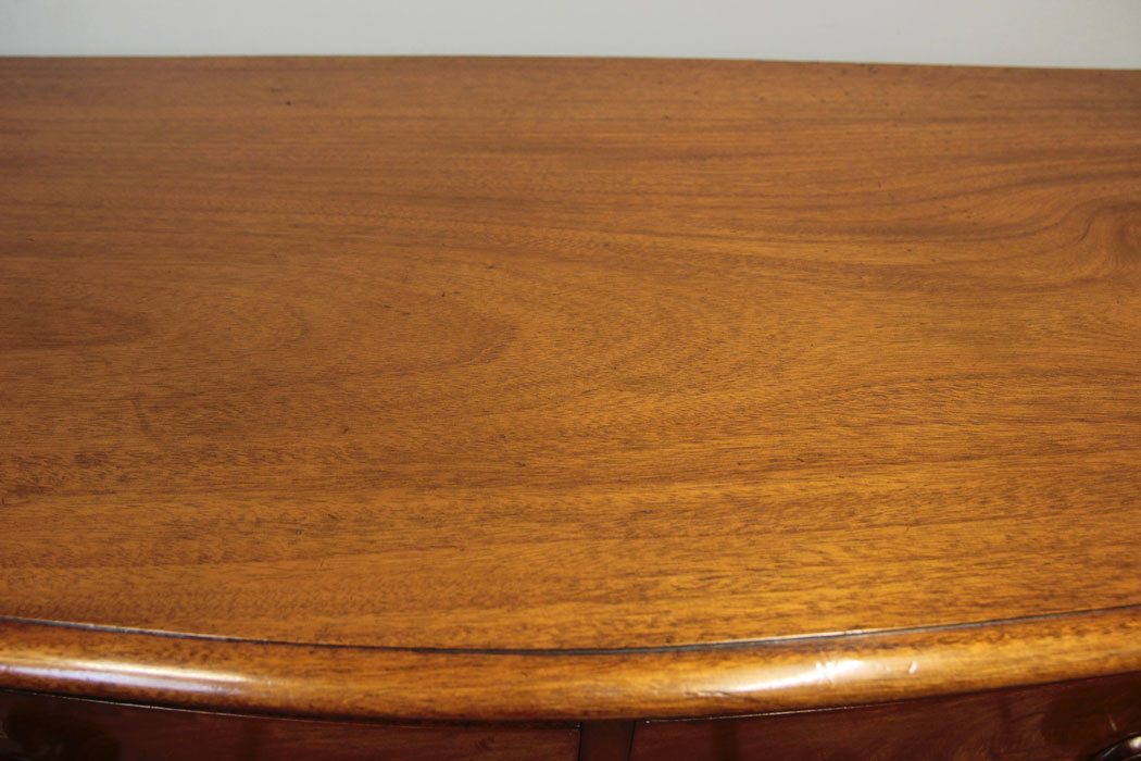 12469r6 Victorian Mahogany Bow Front Chest of Drawers, Victorian Mahogany Bow Front Chest of Drawers