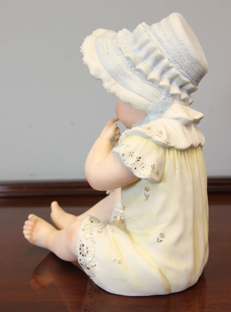 12482r11 Large Pair Antique Bisque Piano Babies, Large Pair Antique Bisque Piano Babies