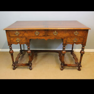 Antique Walnut Side Table Writing Desk Dressing Table