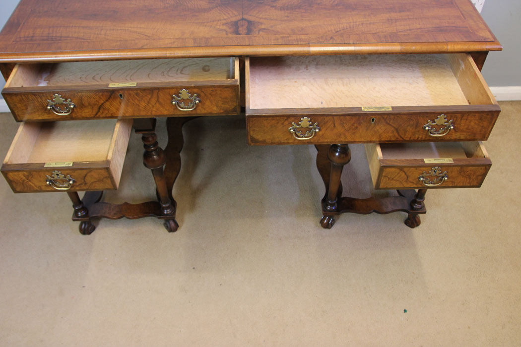 12488r10 Antique Walnut Side Table Writing Desk, Antique Walnut Side Table Writing Desk Dressing Table