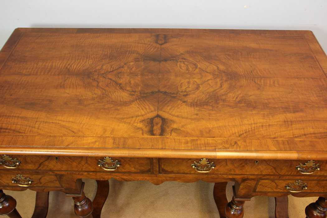 12488r3 Antique Walnut Side Table Writing Desk, Antique Walnut Side Table Writing Desk Dressing Table