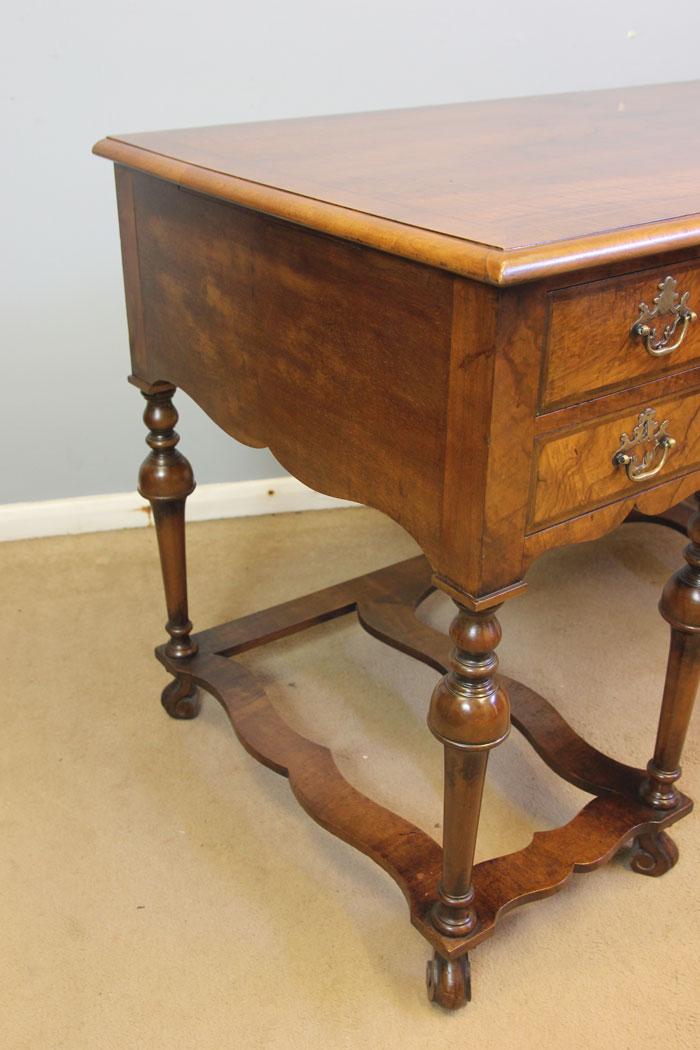 12488r5 Antique Walnut Side Table Writing Desk, Antique Walnut Side Table Writing Desk Dressing Table