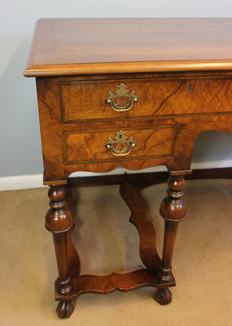 12488r6 Antique Walnut Side Table Writing Desk, Antique Walnut Side Table Writing Desk Dressing Table