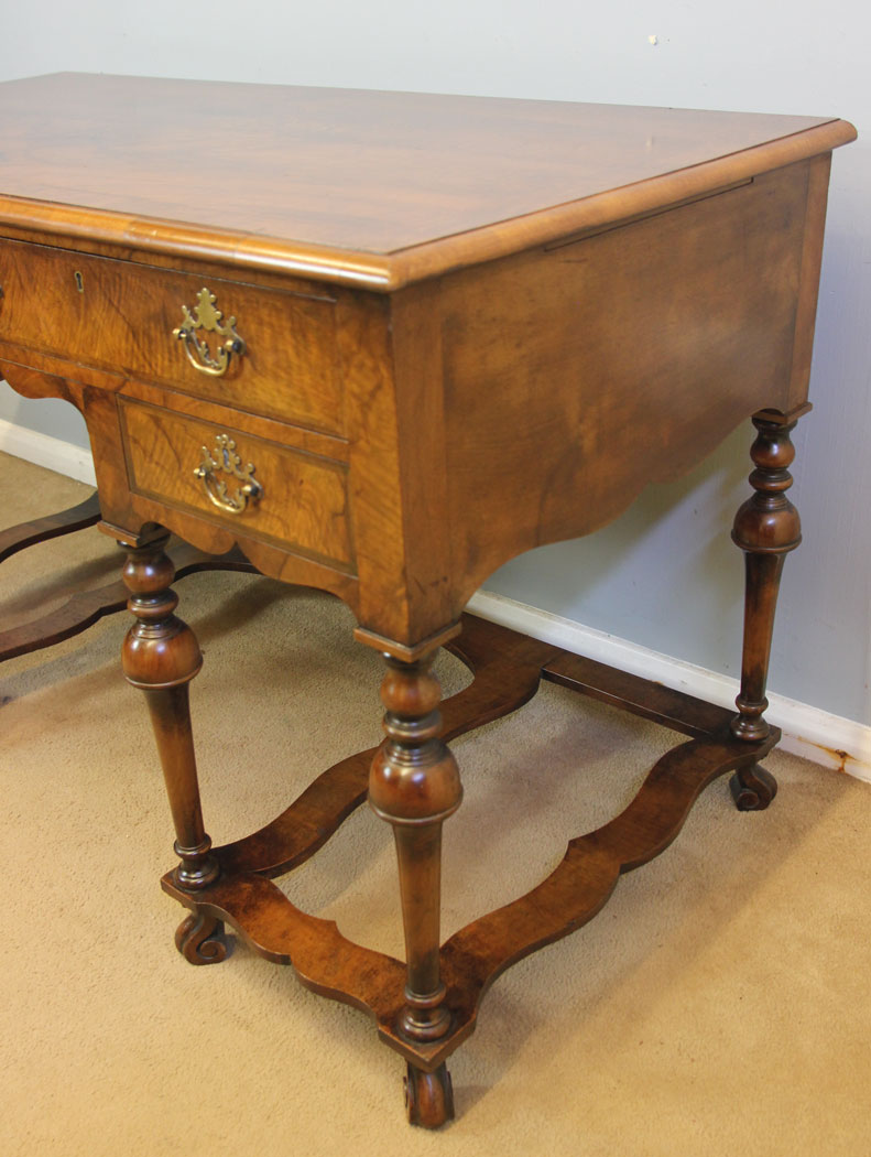 12488r8 Antique Walnut Side Table Writing Desk, Antique Walnut Side Table Writing Desk Dressing Table