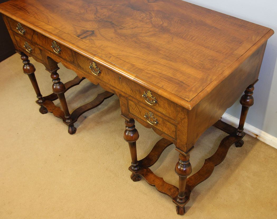 12488r9 Antique Walnut Side Table Writing Desk, Antique Walnut Side Table Writing Desk Dressing Table