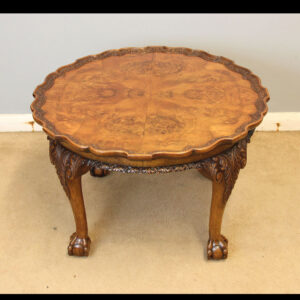 Low Burr Walnut Coffee Table