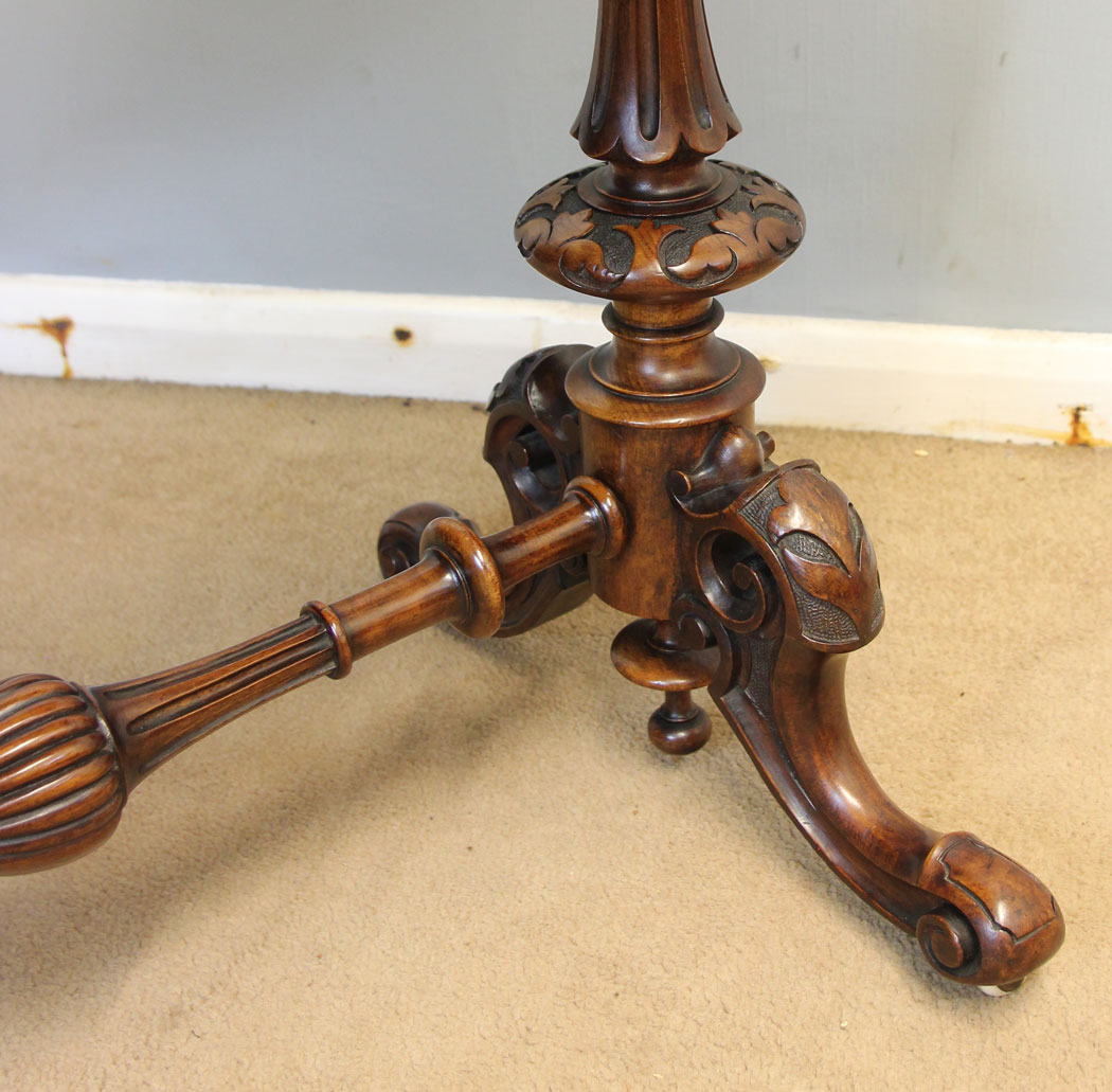 12506r13 Antique Victorian Burr Walnut Side Games Table, Antique Victorian Burr Walnut Side Card Table,
