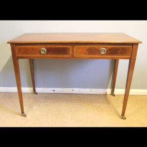 Antique Inlaid Mahogany Edwardian Side Table,