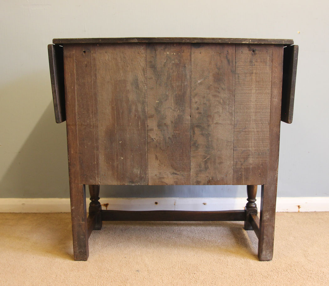 12536r12 Antique Oak Drop Leaf Side Table, Antique Oak Side Cabinet