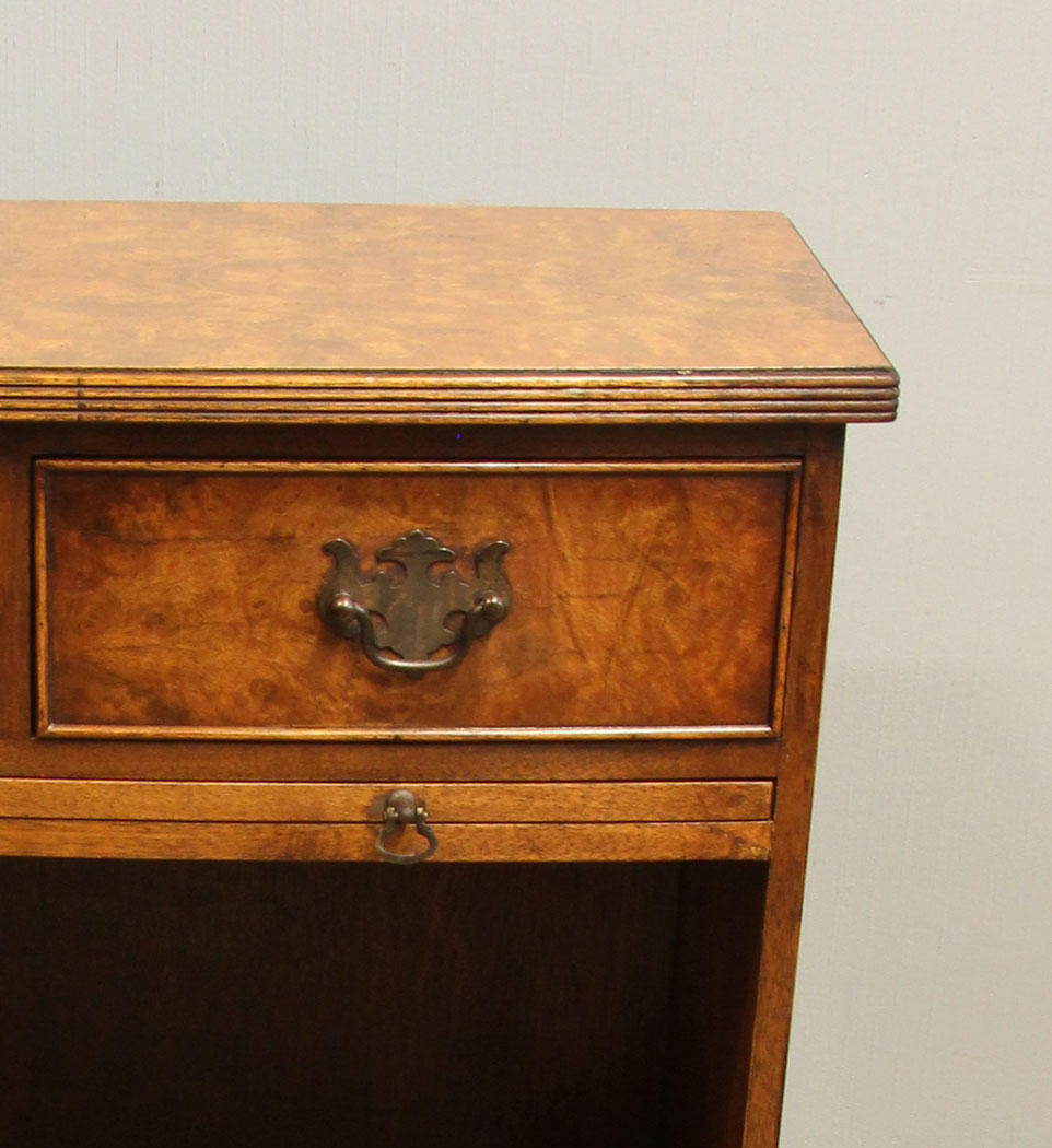 12570r16 Pair Antique Burr Walnut Bedside Cabinets, Pair Antique Burr Walnut Bedside Cabinets