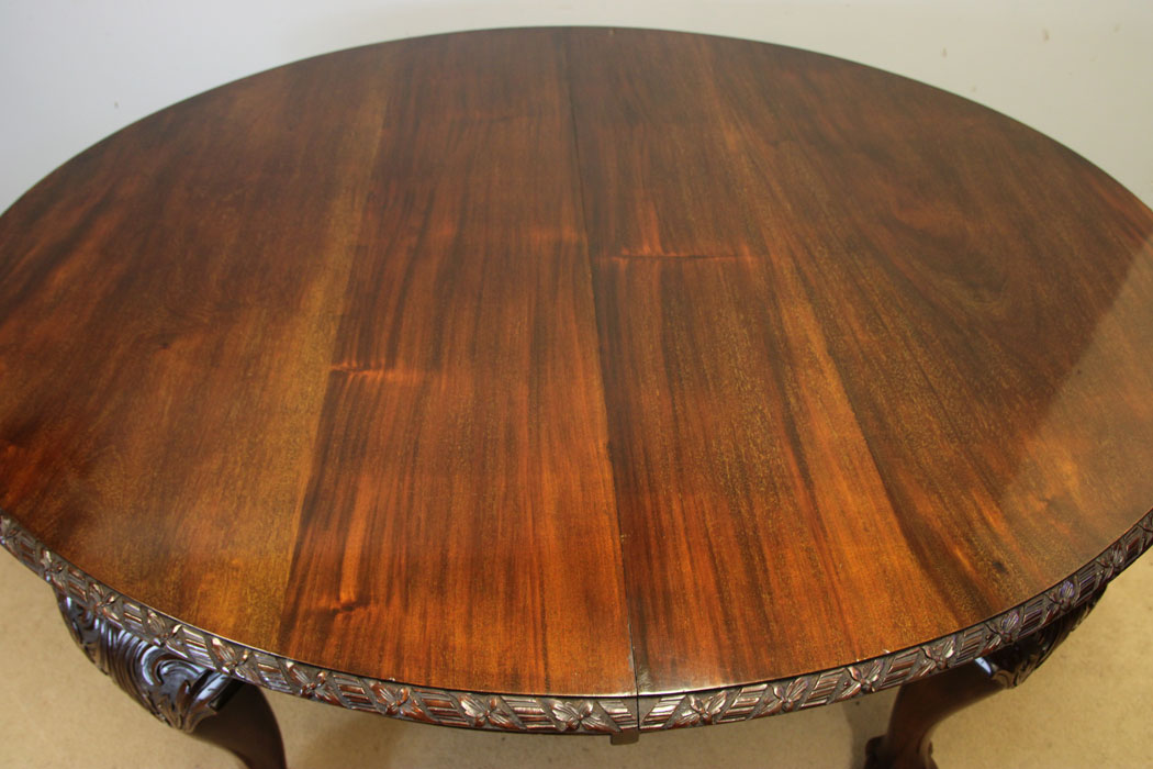 12584r5 Antique Mahogany Two Leaf Extending Dining Table. Antique Mahogany Two Leaf Extending Dining Table